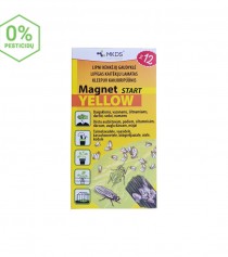 Magnet start yellow (7x14cm) baltasparnių, blakučių, amarų gaudyklės, 12 vnt